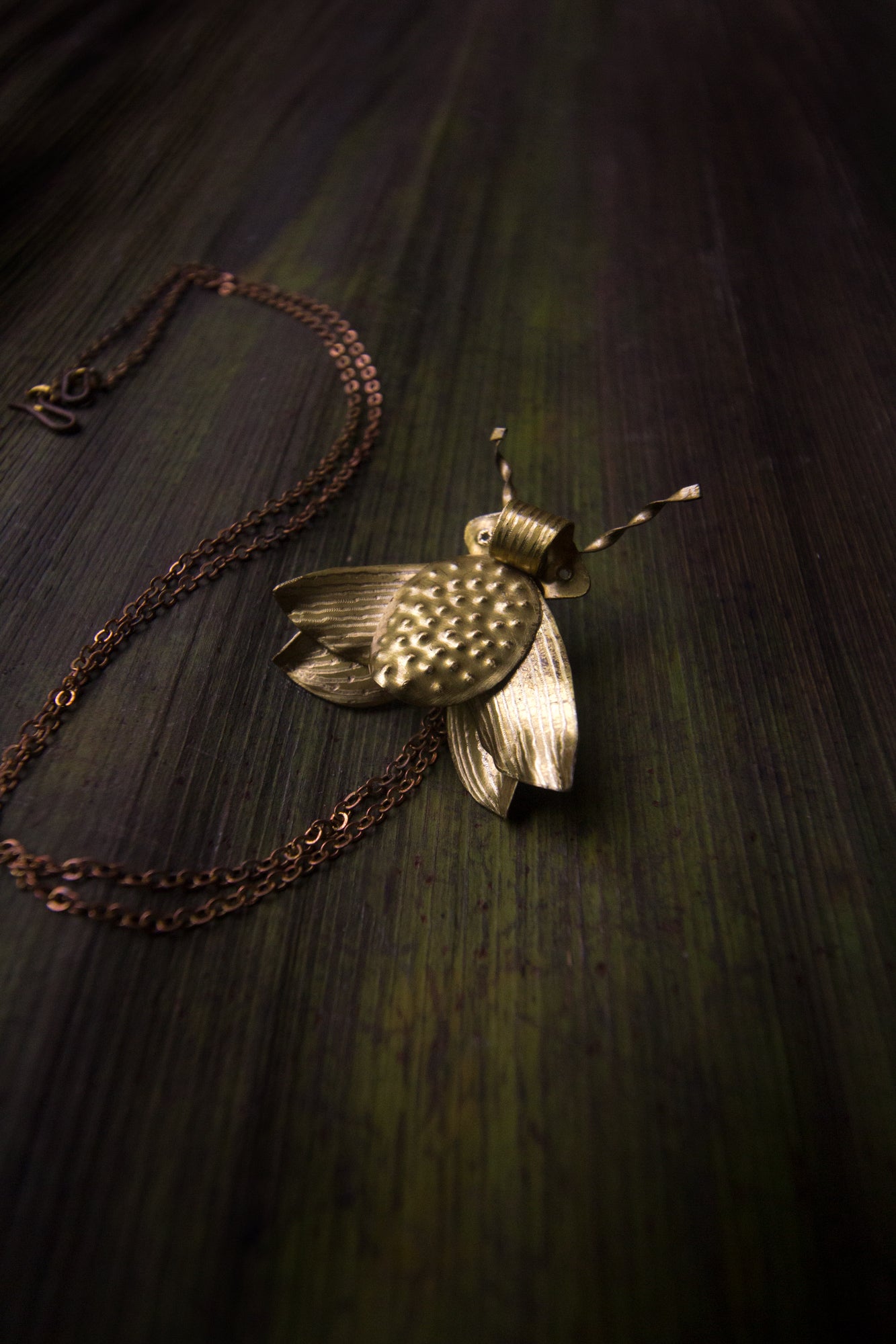 Rosy Mapel ~ Moth pin cum necklace