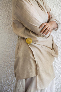 Tribal circle & rectangle pin set
