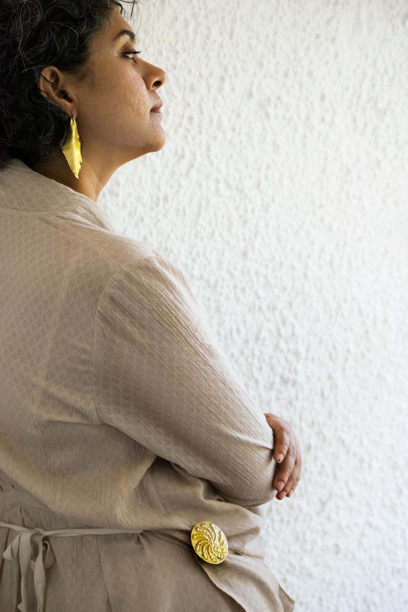 Tribal circle & rectangle pin set