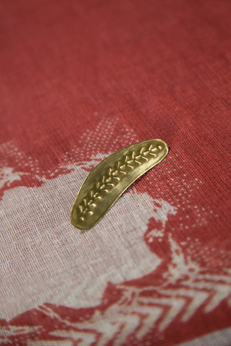 Tribal cloud & oblong brooch set